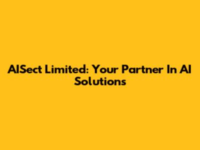 AISect Limited: Your Partner In AI Solutions