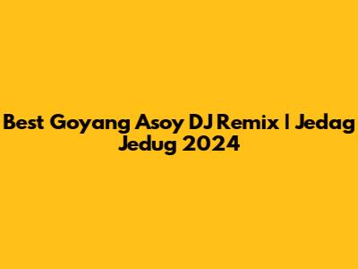 Best Goyang Asoy DJ Remix | Jedag Jedug 2024