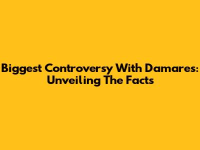 Biggest Controversy With Damares: Unveiling The Facts