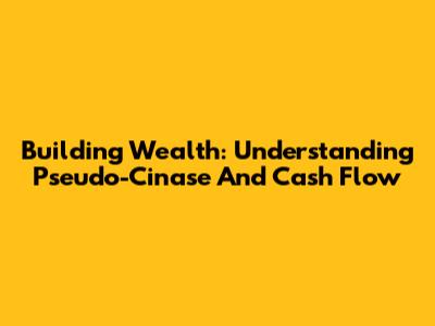 Building Wealth: Understanding Pseudo-Cinase And Cash Flow
