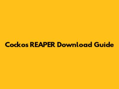 Cockos REAPER Download Guide