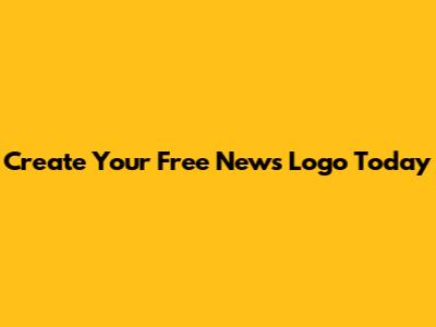 Create Your Free News Logo Today