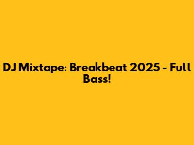 DJ Mixtape: Breakbeat 2025 - Full Bass!