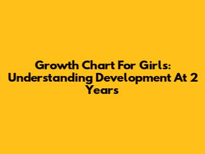 Growth Chart For Girls: Understanding Development At 2 Years