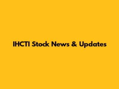 IHCTI Stock News & Updates