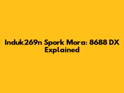 Induk269n Spork Mora: 8688 DX Explained