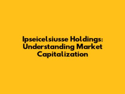 Ipseicelsiusse Holdings: Understanding Market Capitalization