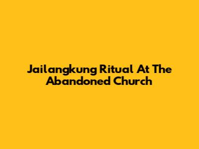Jailangkung Ritual At The Abandoned Church