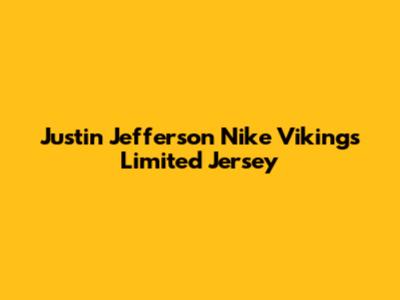 Justin Jefferson Nike Vikings Limited Jersey