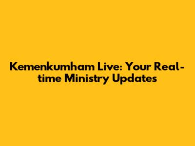 Kemenkumham Live: Your Real-time Ministry Updates