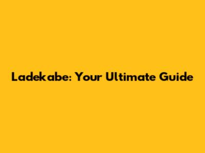 Ladekabe: Your Ultimate Guide