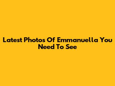 Latest Photos Of Emmanuella You Need To See