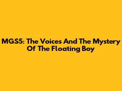 MGS5: The Voices And The Mystery Of The Floating Boy