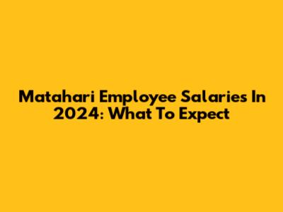 Matahari Employee Salaries In 2024: What To Expect