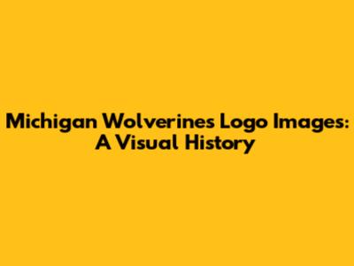 Michigan Wolverines Logo Images: A Visual History