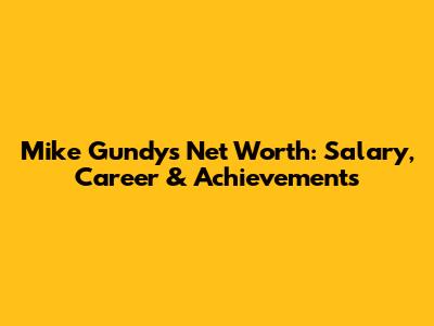 Mike Gundy's Net Worth: Salary, Career & Achievements