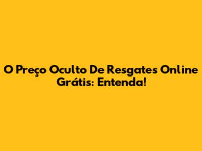 O Preço Oculto De Resgates Online "Grátis": Entenda!