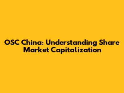 OSC China: Understanding Share Market Capitalization