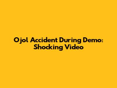 Ojol Accident During Demo: Shocking Video