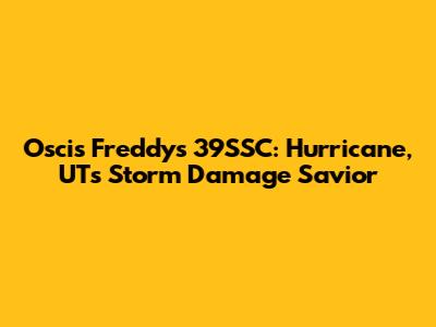 Oscis Freddy's 39SSC: Hurricane, UT's Storm Damage Savior