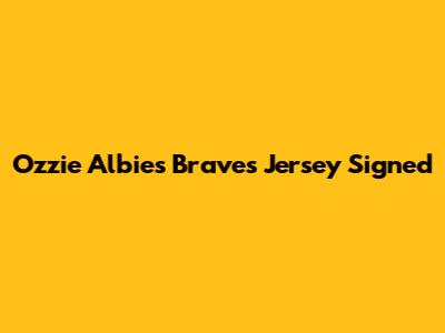 Ozzie Albies Braves Jersey Signed