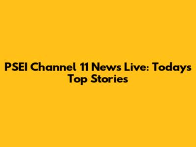 PSEI Channel 11 News Live: Today's Top Stories