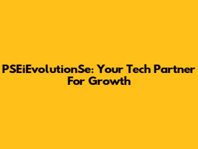 PSEiEvolutionSe: Your Tech Partner For Growth