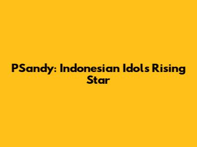 PSandy: Indonesian Idol's Rising Star