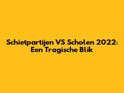 Schietpartijen VS Scholen 2022: Een Tragische Blik