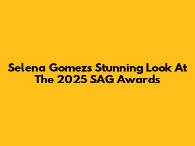 Selena Gomez's Stunning Look At The 2025 SAG Awards