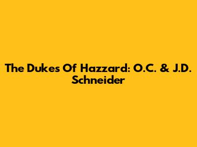 The Dukes Of Hazzard: O.C. & J.D. Schneider