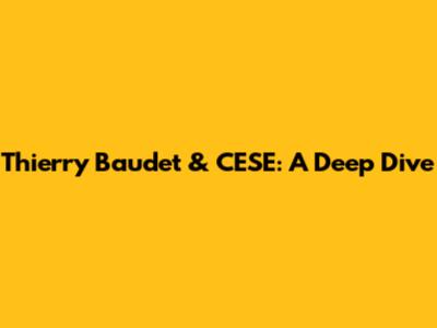 Thierry Baudet & CESE: A Deep Dive