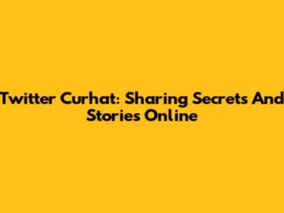 Twitter Curhat: Sharing Secrets And Stories Online