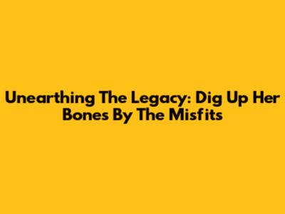 Unearthing The Legacy: "Dig Up Her Bones" By The Misfits