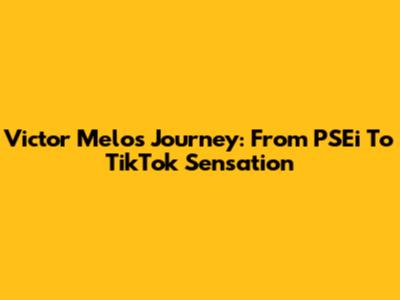 Victor Melo's Journey: From PSEi To TikTok Sensation