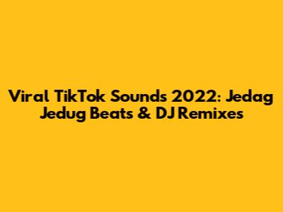 Viral TikTok Sounds 2022: Jedag Jedug Beats & DJ Remixes
