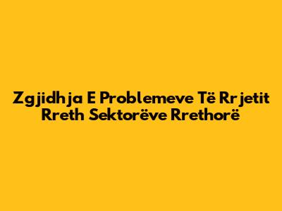 Zgjidhja E Problemeve Të Rrjetit Rreth Sektorëve Rrethorë