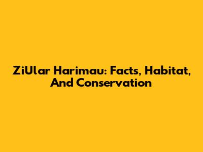 ZiUlar Harimau: Facts, Habitat, And Conservation